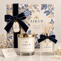 AIKUN – Ensemble de diffuseurs à bâtonnets et bougies parfumées de luxe, personnalisables avec votre logo, prix direct usine