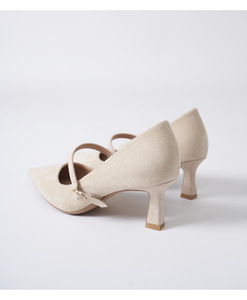 CARVELAR Talla grande Transpirable Tacón Delgado Tacones altos Gamuza Color sólido Correa recta Asistente de vuelo Mujer Singles - Product Image 6
