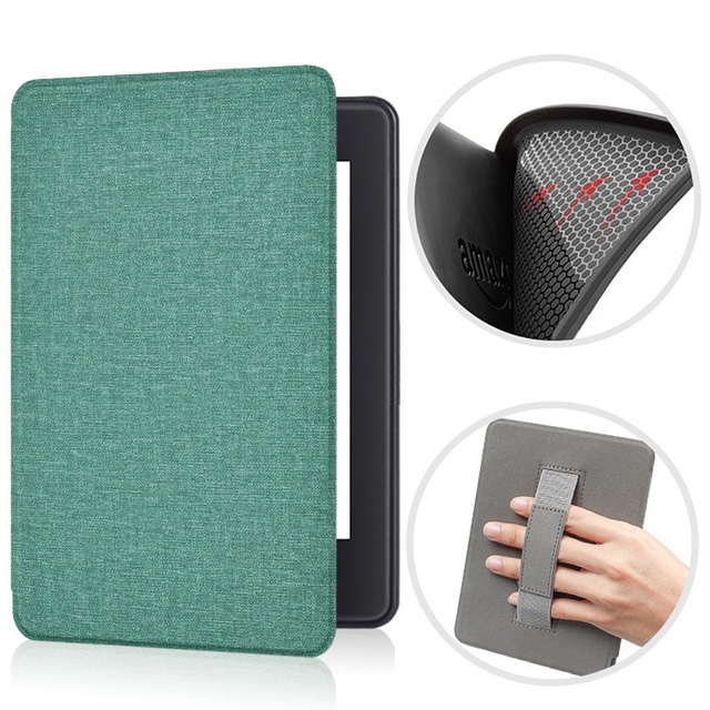 Kindle Paper White 2021 case Handle Strap TPU Cloth Leather case for Kindle Paperwhite Girl Reader