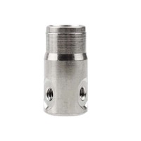 Accessoires de buse de brouillard 3/8 "Buse de brumisation de brouillard Slip Lock Push-in 120 ° Double Hole Plug Systèmes de refroidissement