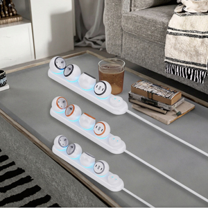 ปลั๊กไฟหมุนได้ 360 องศา KC/CE พร้อมไฟแถบ LED สะดวกต่อการใช้งานบนโต๊ะทำงาน ปลั๊กไฟแบบมัลติฟังก์ชั่น 3 ช่อง EU พร้อมพอร์ต USB-A และ TYPE-C - Product Image 1