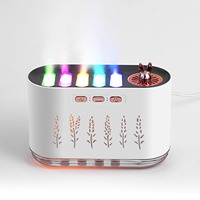 Diffuseur d'huiles essentielles électrique écologique pour la maison et l'hôtel, humidificateur ultrasonique portable 300 ml avec lumière LED 7 couleurs