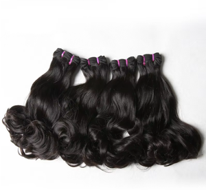 Cheveux vierges indiens bruts à double trame, ondulés, 100g/pièce, couleur naturelle, lots en gros, cheveux en ligne - Product Image 4