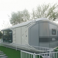 Capsule spatiale de loisirs préfabriquée moderne et élégante en acier galvanisé épaissi, maison modulaire mobile, bureau, villa, complexe hôtelier