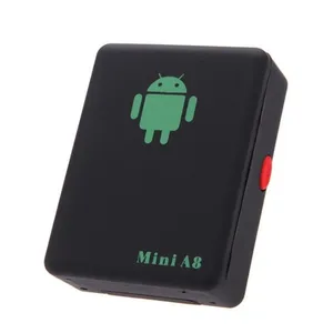 Mini rastreador gps a8, mini rastreador gps global com 4 bandas, em tempo real, gsm/gprs/gps