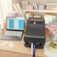 Imprimante thermique portable automatique pour rubans satinés, nouvelle imprimante d'étiquettes très demandée pour les cadeaux de Noël et les fleuristes