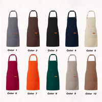 Tablier de Chef Professionnel Ajustable pour Barbecue et Cuisson, Accessoire de Cuisine Personnalisable, Uniformes pour Hommes et Femmes, Restaurant, Bar, Hôtel