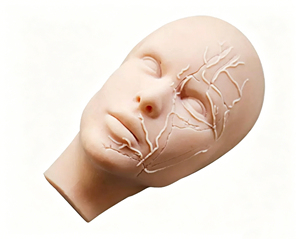Modèle de mannequin en silicone pour l'entraînement à la chirurgie esthétique et aux injections faciales - Product Image 1