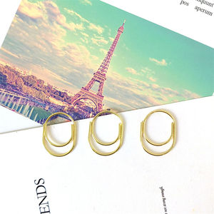 <span class=keywords><strong>Trombone</strong></span> 25mm Clips en fil métallique Pince d'index de fichier Trombones gras élargis Mini trombones colorés Signet pour le bureau à domicile - Product Image 4