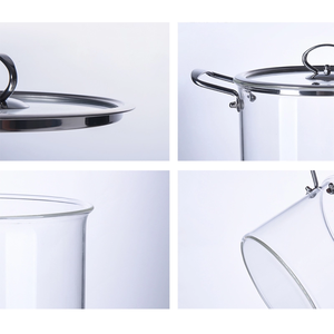 Casserole transparente épaississante de grande taille, <span class=keywords><strong>pot</strong></span> de cuisson en verre borosilicate résistant à la chaleur, Offre Spéciale - Product Image 2