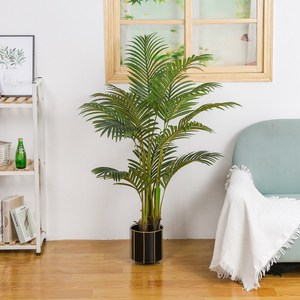 Trang Trí Trong Nhà Nhân Tạo Cây Cọ Nhựa Cây Bonsai Với Nồi Giả Mô Phỏng Plantas - Product Image 4