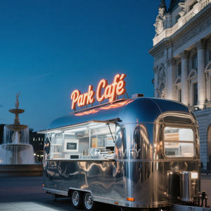 2025 OEM China Mobile Catering <b>Carts</b> Stainless Steel Trucks <b>Cart</b> Outdoor Food Trailer With Full <b>Kitchen</b> - Product Image 2