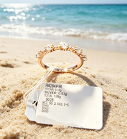 Bague Éternelle Exquise en Argent 925 et Zircon, Plaqué Or Rose, Empilable, Tendance, Bijou Quotidien et Cadeau pour Femme