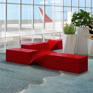 Banc public d'attente de forme unique pour zones de repos de centre commercial, aménagement paysager extérieur de parc de loisirs, Modèle 001, Origine Jiangxi - Product Image 1