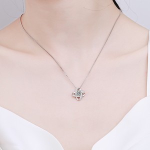 Oissanite-collar de encaje 925 cm, accesorio para el amante de la clavícula - Product Image 3