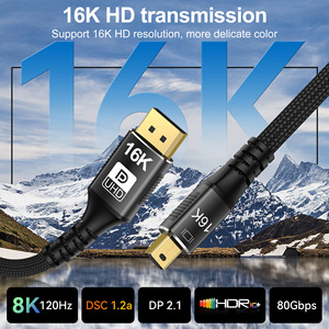 <span class=keywords><strong>Cable</strong></span> Mini <span class=keywords><strong>DisplayPort</strong></span> a <span class=keywords><strong>DisplayPort</strong></span> 2,1 <span class=keywords><strong>Cable</strong></span> Mini <span class=keywords><strong>DisplayPort</strong></span> 2,1 Mini-DP 2,0 a DP <span class=keywords><strong>Cable</strong></span> Kabel 16K 60Hz <span class=keywords><strong>Cable</strong></span> Ultra-HD UHD - Product Image 2
