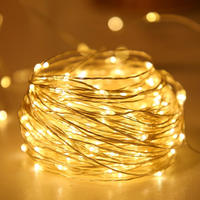 Guirlande lumineuse féerique de haute qualité, 100 LED, 10 m, télécommande AC, 8 fonctions, fil de cuivre, décoration de Noël, Halloween, extérieur, intérieur