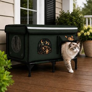 4 Seasons Cat <b>Bed</b> <b>House</b> with Heating and Cooling Function Comfortable and Easy to Clean - Product Image 1