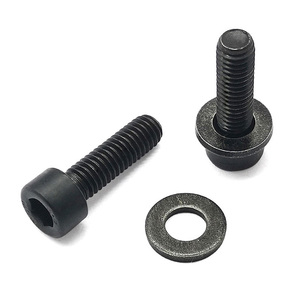 M6x1.0x20 Hex <b>Socket</b> Cup Head Bolt With Washer, Black Oxide Steel Fillister Head Screw OE 07119906086 Fit for BMW X1 X3 X5 X6 Z4 - Product Image 5