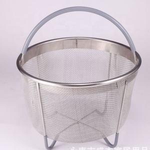 ตะกร้ากรองสแตนเลส 304 แบบพกพา อุปกรณ์ครัวสำหรับกรองน้ำ ต้มข้าว ผัก เครื่องมือครัวแบบตาข่าย - Product Image 6
