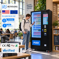 Distributeurs automatiques intelligents commerciaux personnalisés RUNYANG pour articles de vente au détail, distributeur automatique combiné pour en-cas, aliments et boissons