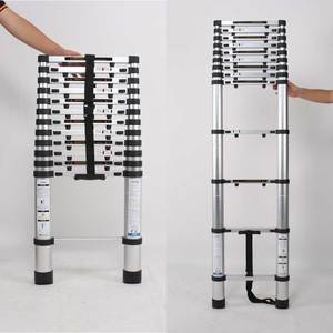 <span class=keywords><strong>Escalera</strong></span> telescópica <span class=keywords><strong>de</strong></span> <span class=keywords><strong>aluminio</strong></span> <span class=keywords><strong>de</strong></span> 9/11/13 peldaños, <span class=keywords><strong>plegable</strong></span>, <span class=keywords><strong>de</strong></span> doble peldaño, para exteriores, tipo telescópica. - Product Image 1