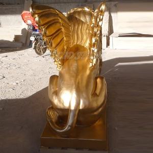 Estatua De León de latón fundido decorativa para jardín exterior grande - Product Image 5