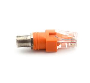 Prise femelle BNC vers prise RJ45 coupleur de baril coaxial convertisseur adaptateur connecteur plastique cuivre - Product Image 3