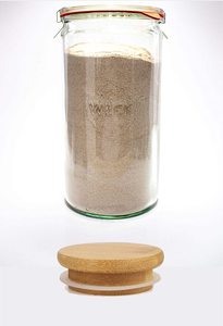 <span class=keywords><strong>Weck</strong></span>-tarros de gran capacidad de almacenamiento, <span class=keywords><strong>frascos</strong></span> de conserva con tapas herméticas de vidrio, con tapa de madera, con decapado, resistentes al calor, 1.5L - Product Image 4