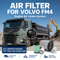 Nouveau filtre à air haute performance de remplacement direct 21337557 7421337557 pour moteur de camion FH FM4, cartouche robuste OEM