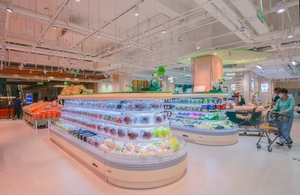 Bán dọc thương mại lạnh trái cây và rau siêu thị làm mát không khí hiển thị kỹ thuật <span class=keywords><strong>s</strong></span>ố tủ lạnh tự động rã đông - Product Image 3