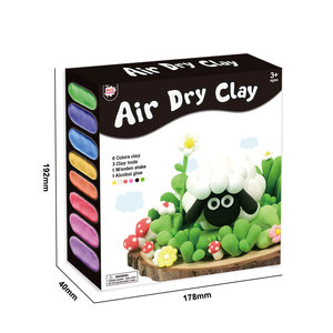 Kit d'activités créatives OEM pour enfants, argile à modeler ultra-légère tridimensionnelle, thème pâturage de vaches, pour garçons et filles, ensemble de fournitures artisanales - Product Image 4