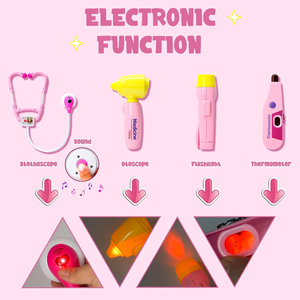 Set da 35 Pezzi per Gioco di Ruolo da Dottore, Costume da Medico per Bambine, Giocattoli Educativi - Product Image 2