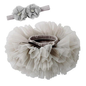 Baby Clothing Tulle Bloomers Infant Newborn <b>Toddler</b> Tutus Skirts Headband Set Cover 2pcs Tutu for Girls Children Casual MU 999 - Product Image 5