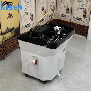 Kisen Movable Heating Water Head Therapy Thai Spa <b>Portable</b> Shampoo Basin Shampoo <b>Bed</b> for Salon Head Water Therapy - Product Image 2