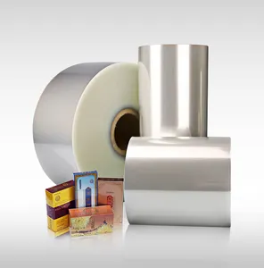20 mikron Film kemasan plastik tahan panas BOPP bening dalam penyusutan tinggi/kemasan kotak sabun parfum