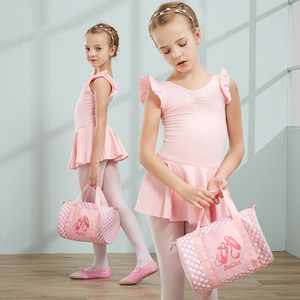 Bolsa de Baile de Ballet Rosa Personalizada de Alta Calidad para Niñas Pequeñas, Bolsas de Lona con Compartimento para Zapatos - Product Image 3