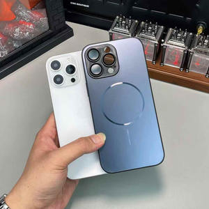 Étui magnétique fin mat AG avec anneau, compatible avec l'étui de téléphone Apple 17 Pro Max, film protecteur d'objectif d'appareil photo à 15 trous précis - Product Image 3