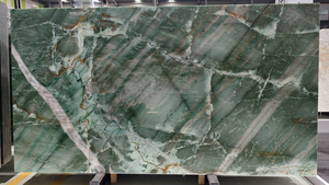Encimeras de Cuarzo Da Vinci Ecológicas de Lujo, Color Verde Esmeralda Botánica Natural de Brasil, para Cocina, Comedor y Baño - Product Image 3