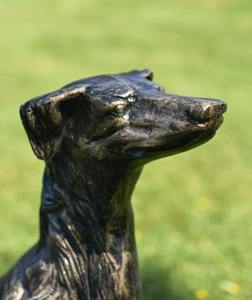 รูปปั้นสวนอลูมิเนียมรูปปั้นสุนัขขนาดชีวิตออกแบบประติมากรรมสัตว์สุนัขที่สมจริงในราคาถูก - Product Image 3