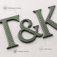 Etiqueta de Transferencia de Calor de Silicona 3D, Etiquetas de Transferencia de Logotipo en Relieve Texturizadas, Personalizadas para Camisetas, Ropa Deportiva, Uniformes
