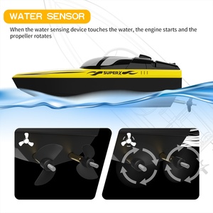 V333 2.4G 15km/h Bote de Carreras RC a Control Remoto, Resistente al Agua, con Luz LED, Juguete para Niños, Diversión Acuática al Aire Libre - Product Image 4