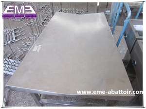 Table de mise à mort <span class=keywords><strong>des</strong></span> moutons vivants, outil de boucher, pompe à moteur, acier inoxydable, équipement d'abattoir à haute productivité pour la personnalisation - Product Image 2