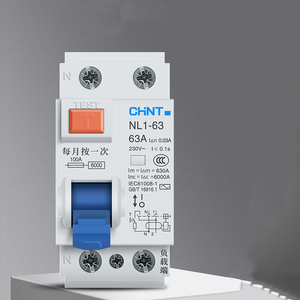 Interruptor Diferencial RCCB NL1-63 40A 2P Curva C, Capacidad de Ruptura 6kA, Voltaje 230V, Montaje en Riel - Product Image 2
