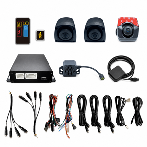 Sistema <span class=keywords><strong>de</strong></span> Cámara con Detección <span class=keywords><strong>de</strong></span> Peatones por IA con Monitor y Alarma LED <span class=keywords><strong>en</strong></span> Pilar para Camiones, Autobuses y Vehículos Pesados, Seguridad <span class=keywords><strong>en</strong></span> Puntos Ciegos - Product Image 4