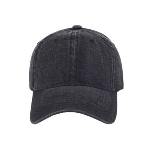 Wholesale Factory OEM 6 Panel Unstructured <b>Plain</b> Custom Jean Hat Washed Denim Baseball <b>Caps</b> - Product Image 5