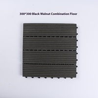 Épissage plancher de bois en plastique bon marché emboîtement WPC PE carreaux de terrasse balcon extérieur jardin terrasse épissage plastique bois