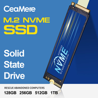 Hard Drive SSD M.2 NVME PCIE dengan Penyimpanan Internal 128GB Port Ekspansi SATA 3.0 untuk Desktop Macbook Laptop 2280 Nvm