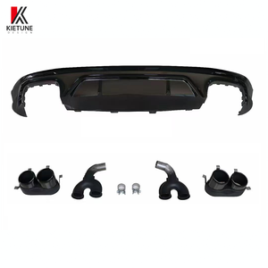 Diffuseur de pare-chocs arrière style SQ5 noir brillant pour <span class=keywords><strong>Audi</strong></span> <span class=keywords><strong>Q5</strong></span> 8R <span class=keywords><strong>2018</strong></span> 2019 2020 2021 Accessoires de kit carrosserie - Product Image 2