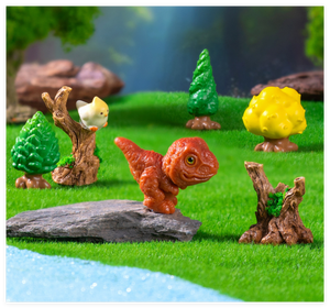 Venta al por mayor lindo árbol <span class=keywords><strong>de</strong></span> dibujos animados dinosaurio animales del zoológico escultura para niños 3D juguetes para niños fiesta <span class=keywords><strong>de</strong></span> cumpleaños pastel Topper maceta Decoración - Product Image 6